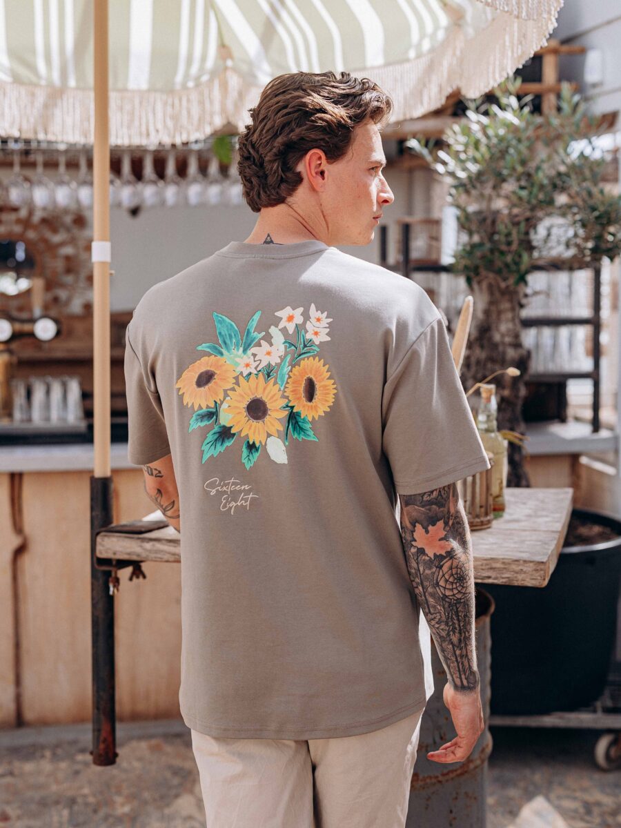Army Sunflower Oversized T-shirt 1608 WEAR