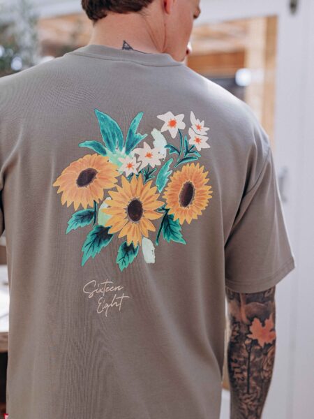 Army Sunflower Oversized T-shirt