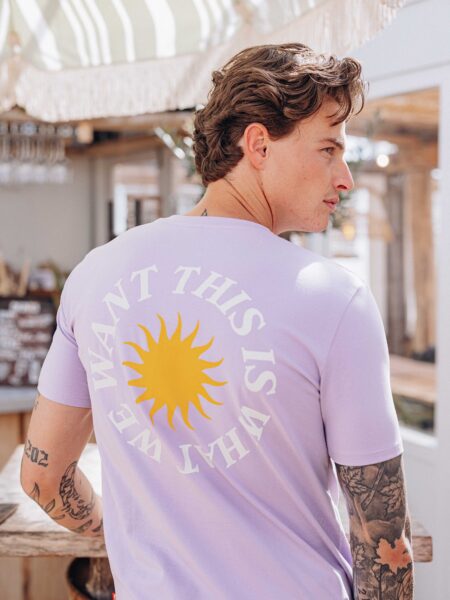 Sun Lilac Slim Fit T-shirt
