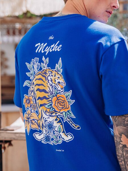 Cobalt Tiger Oversized T-shirt