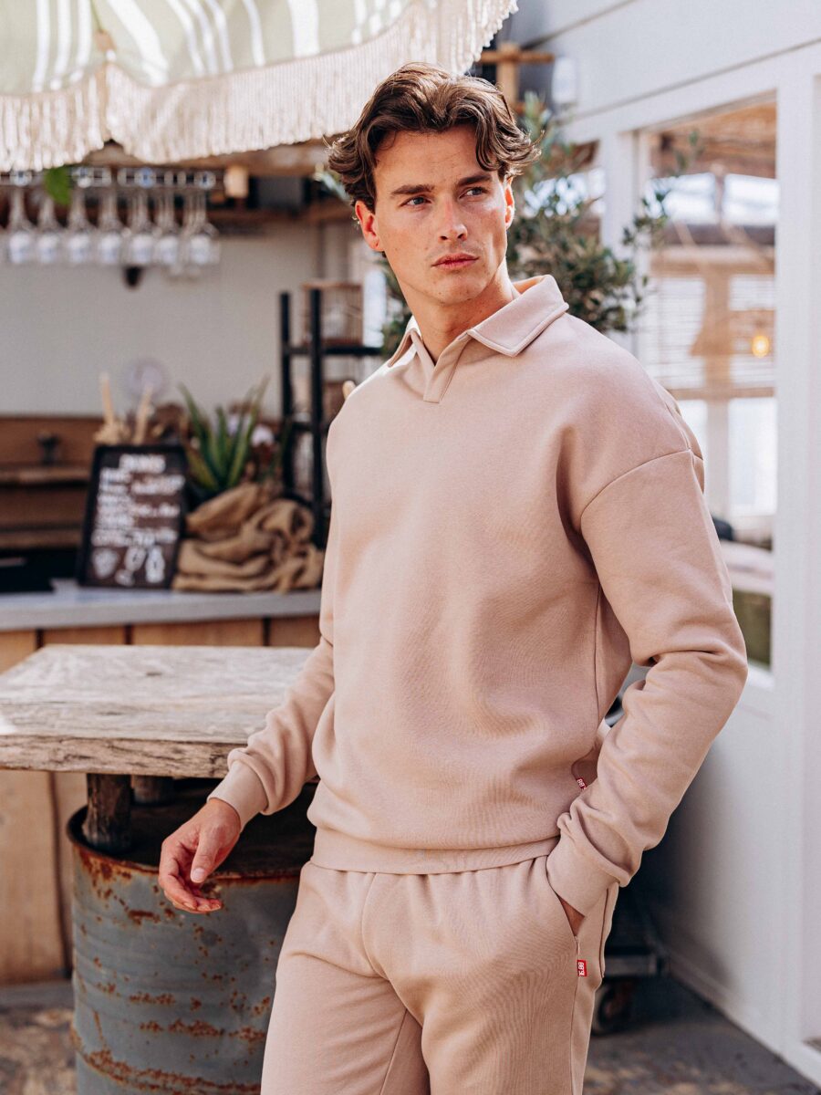 Brown Polo Sweater Set 1608 WEAR