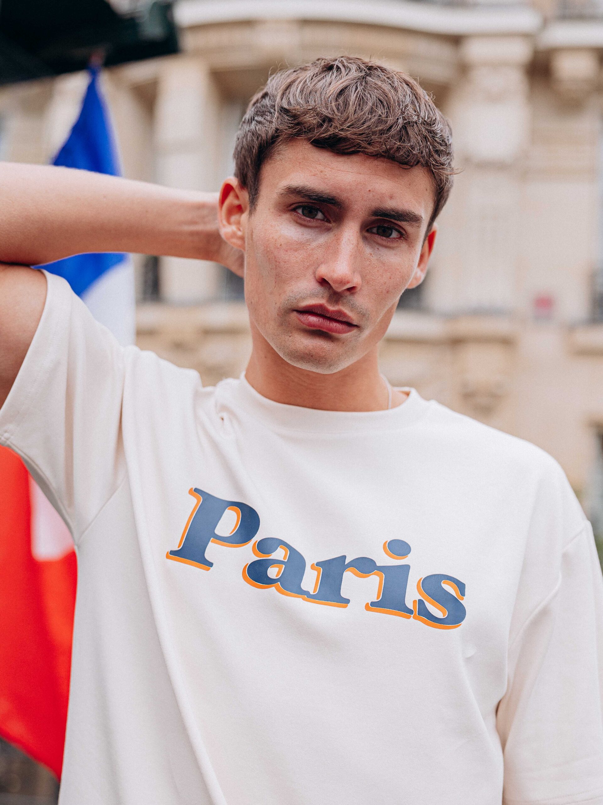 Paris Creme Oversized T-shirt 1608 WEAR