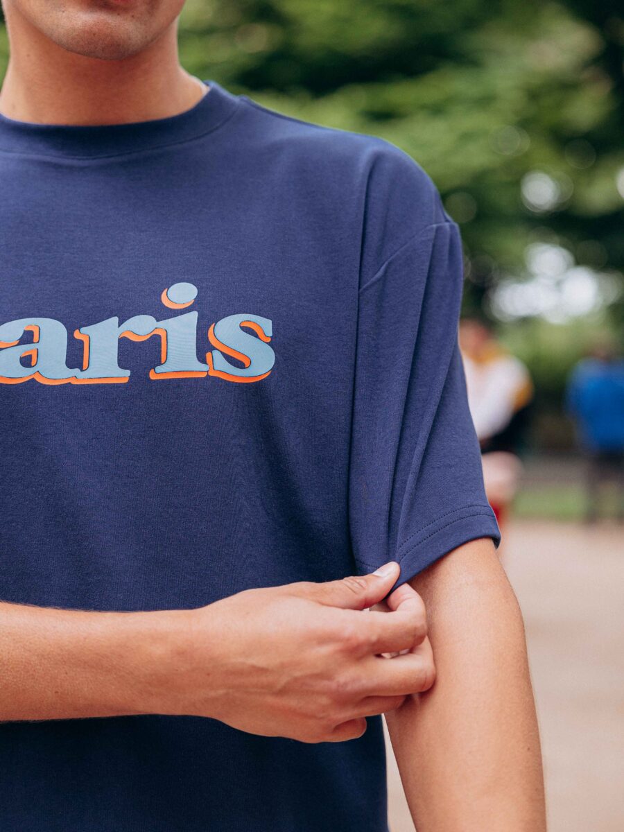 Paris Navy Oversized T-shirt