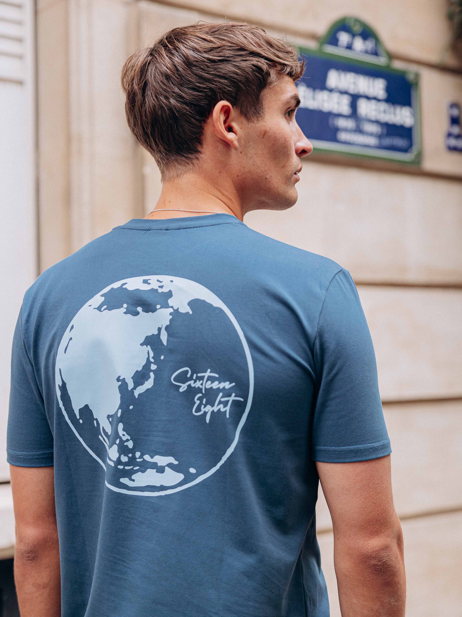 World Blue Slim Fit T-shirt 1608 WEAR