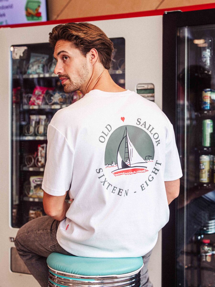 Old Sailor White Oversized T-shirt