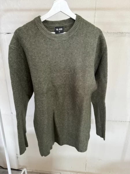 B-KEUZE Green Texture Sweater
