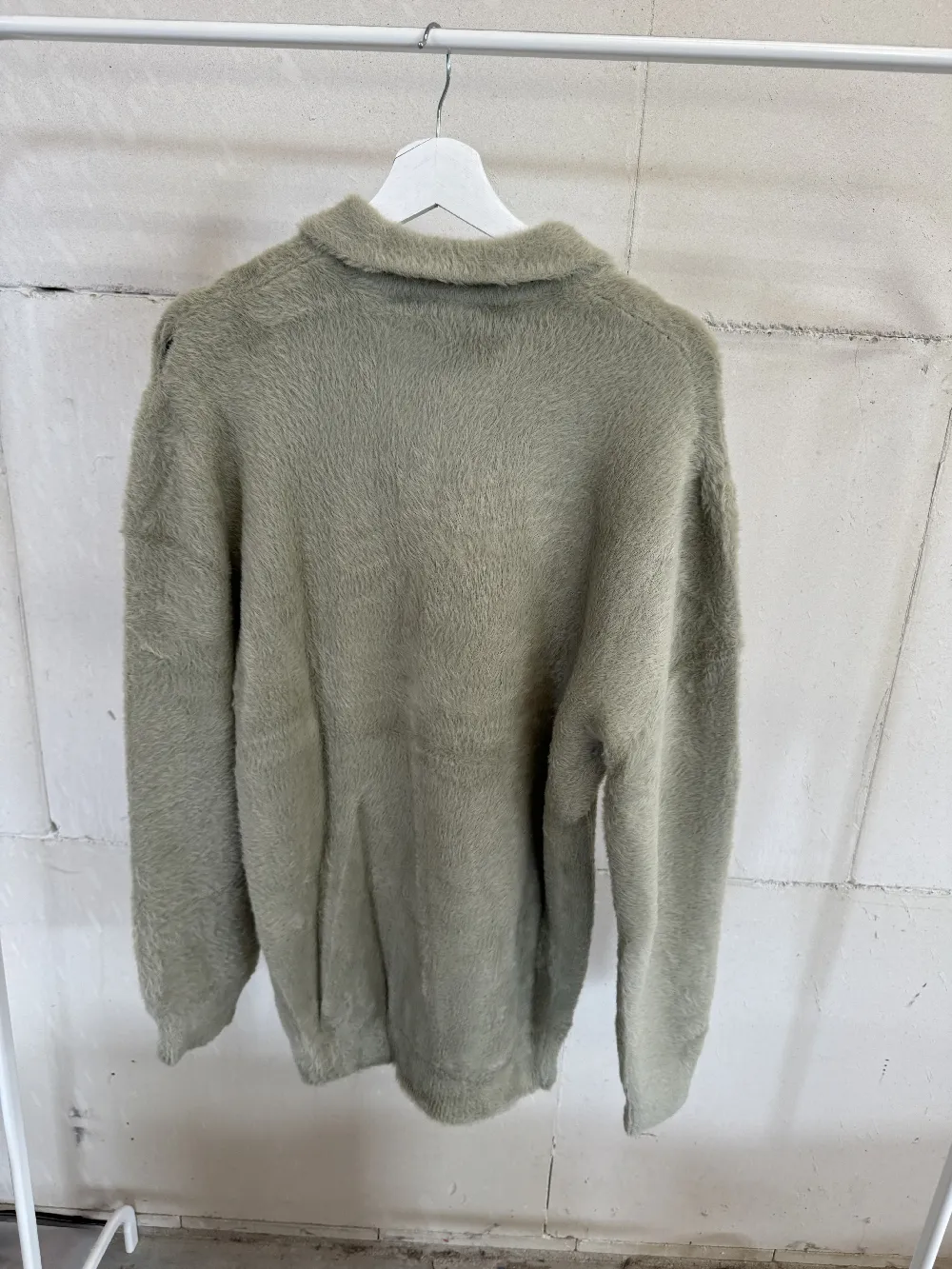 B-KEUZE Olive Fluffy Sweater 1608 WEAR