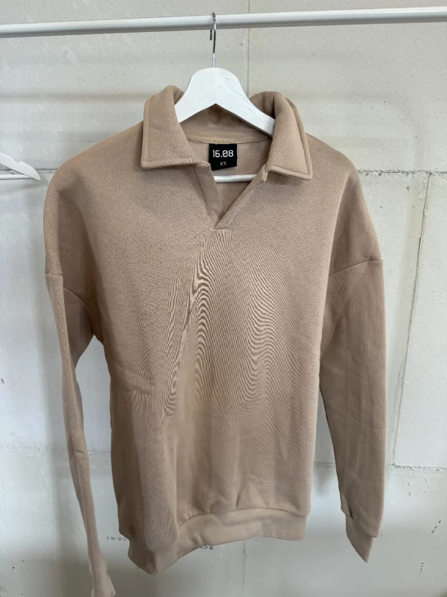 B-KEUZE Brown Polo Sweater 1608 WEAR