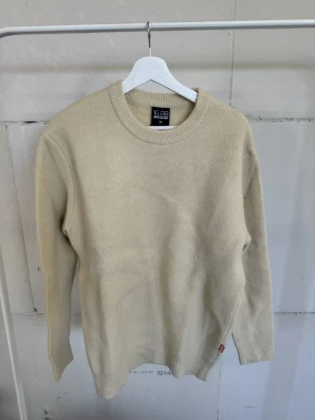 B-KEUZE Creme Texture Sweater