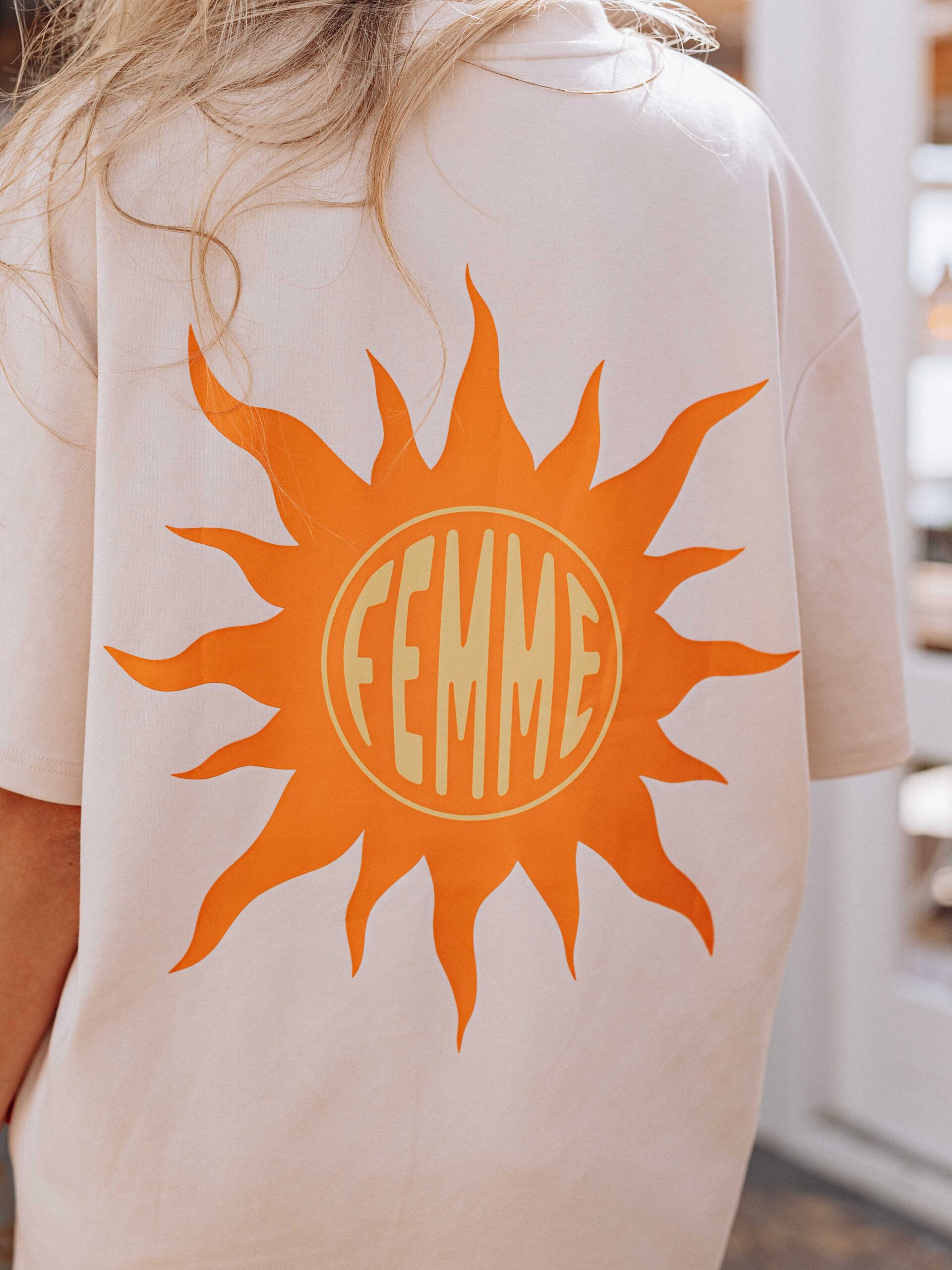 Femme Sun T-shirt Creme 1608 WEAR