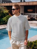 Stripe White Oversized T-shirt