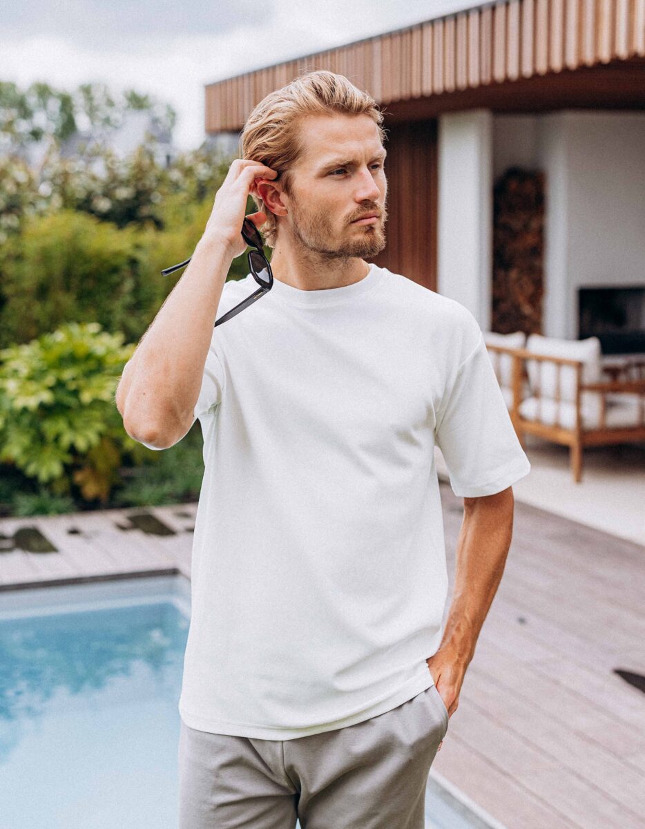 Des Champs White Oversized T-shirt