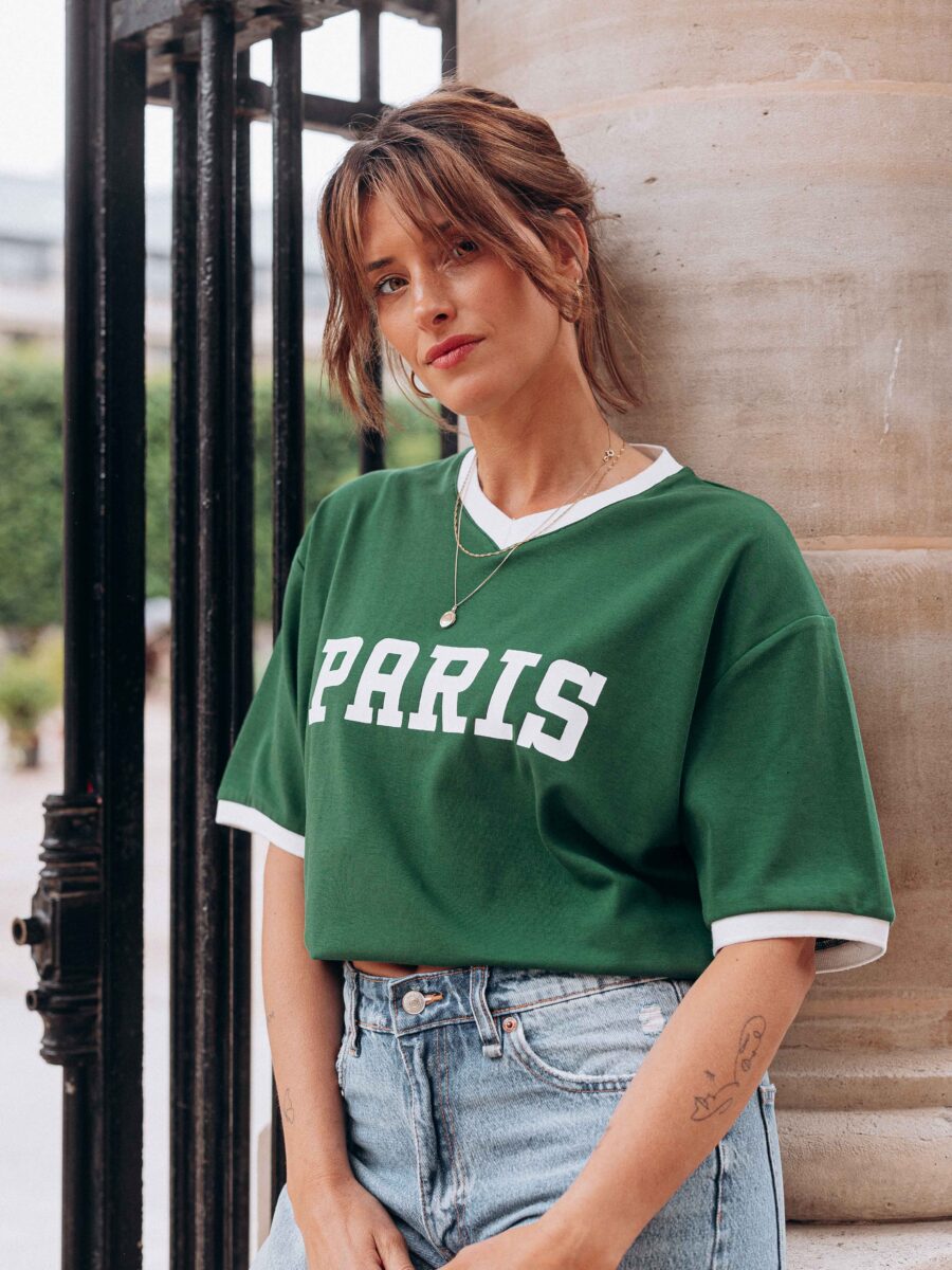 Paris T-shirt Green 1608 WEAR