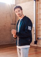 Navy Baseball Jacket