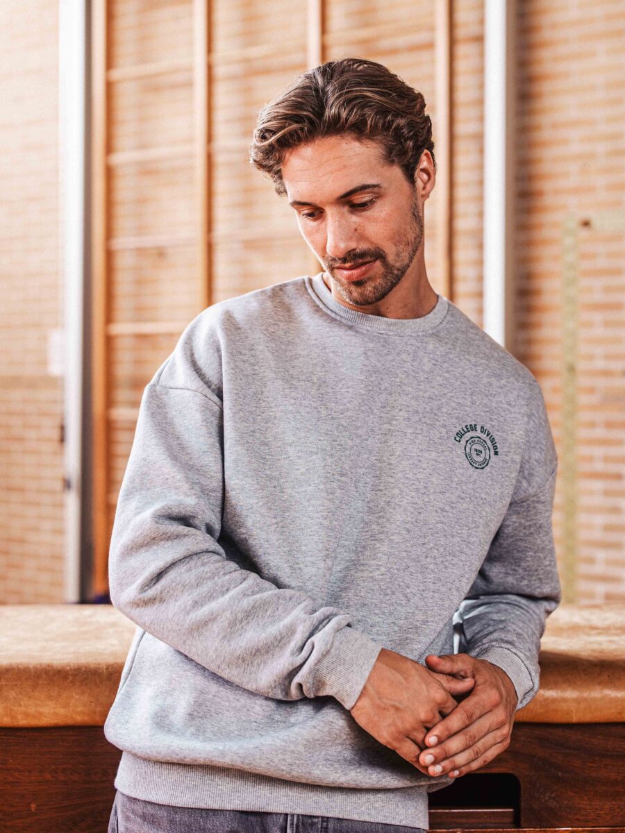 Grey College Sweater 1608 WEAR