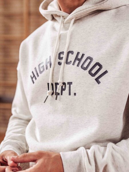 Grey High School Oversized Hoodie