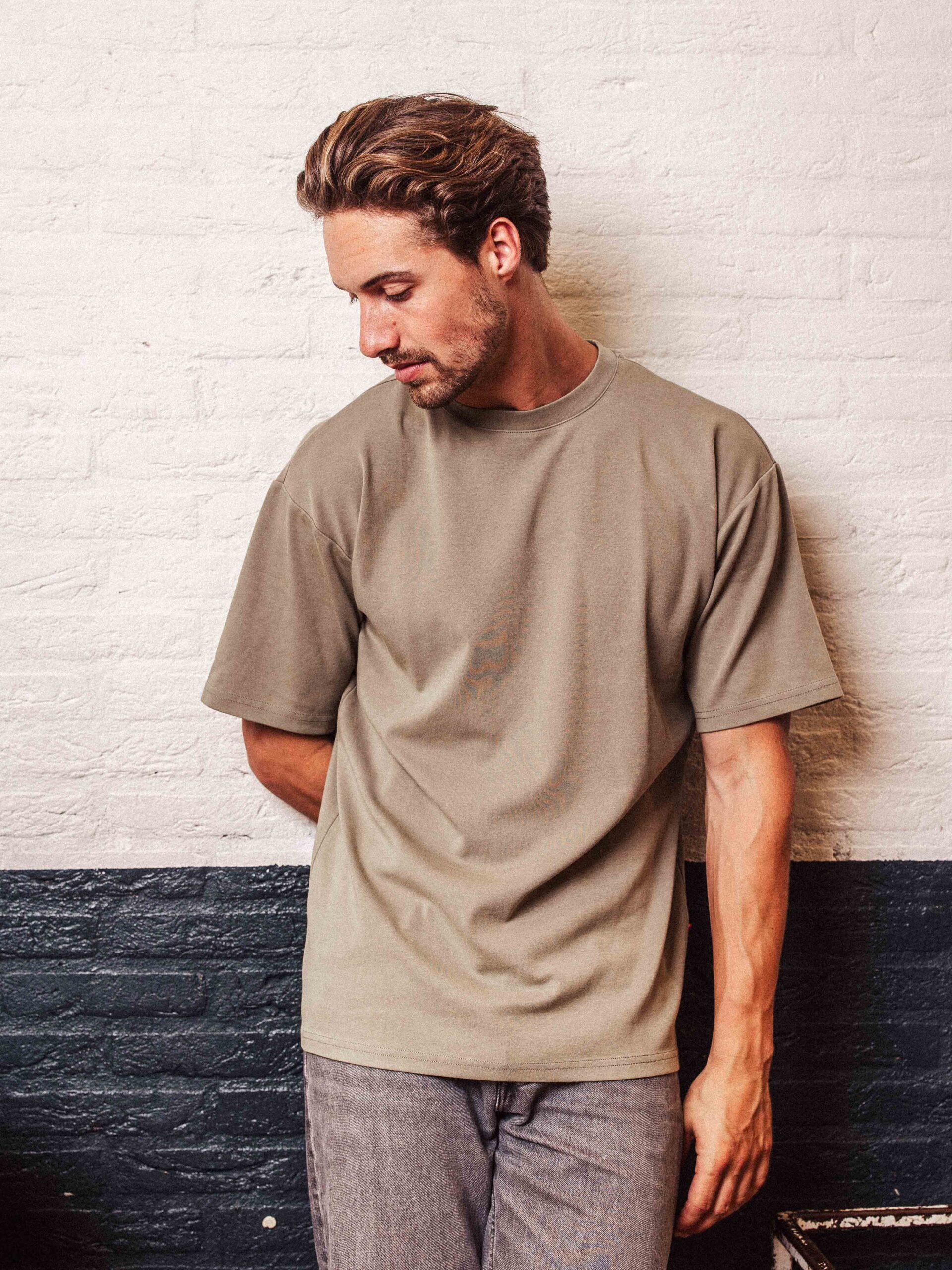 Olive Washing T-shirt 1608 WEAR