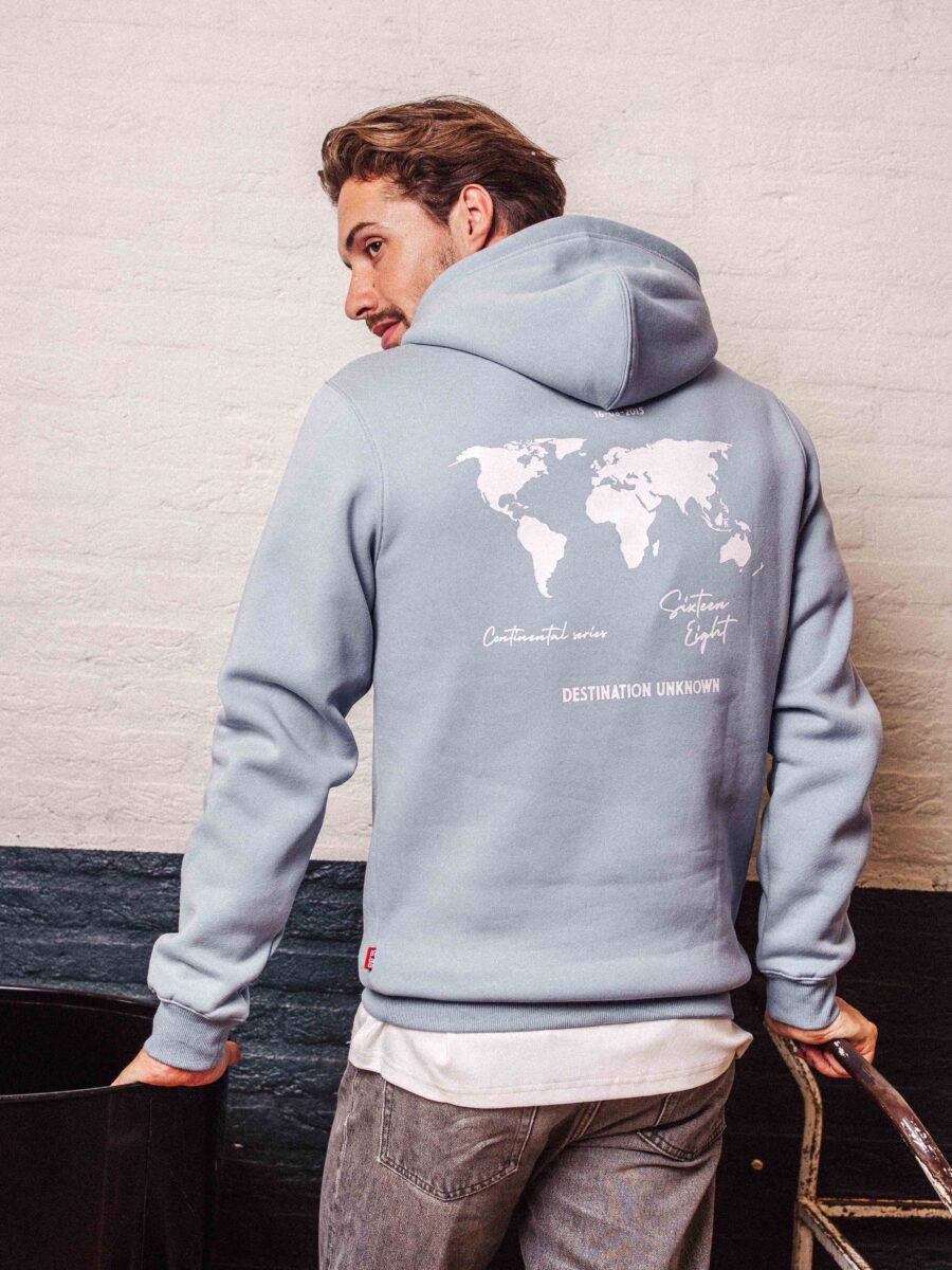 Light Blue World Hoodie 1608 WEAR