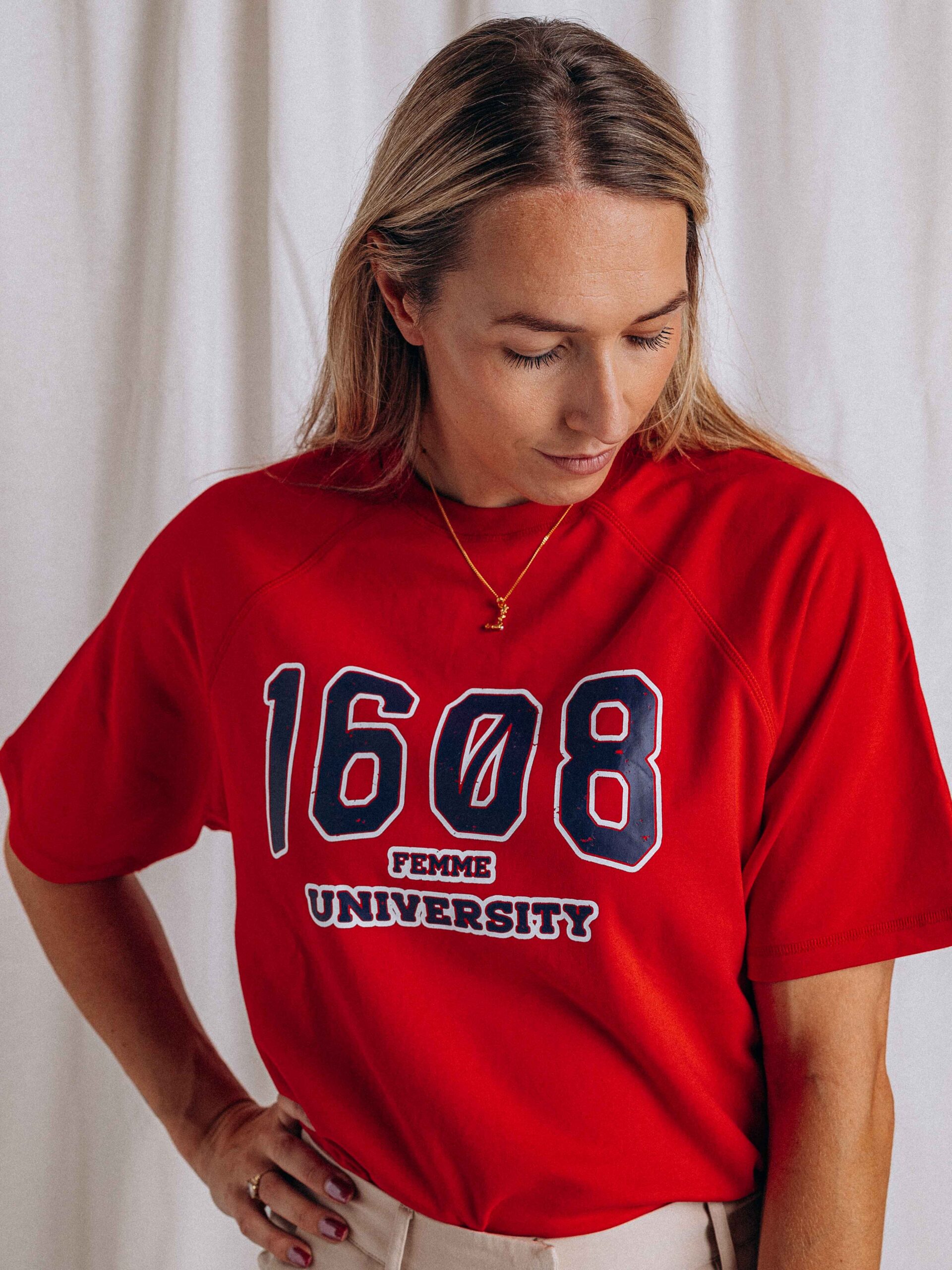 Red University T-shirt 1608 WEAR