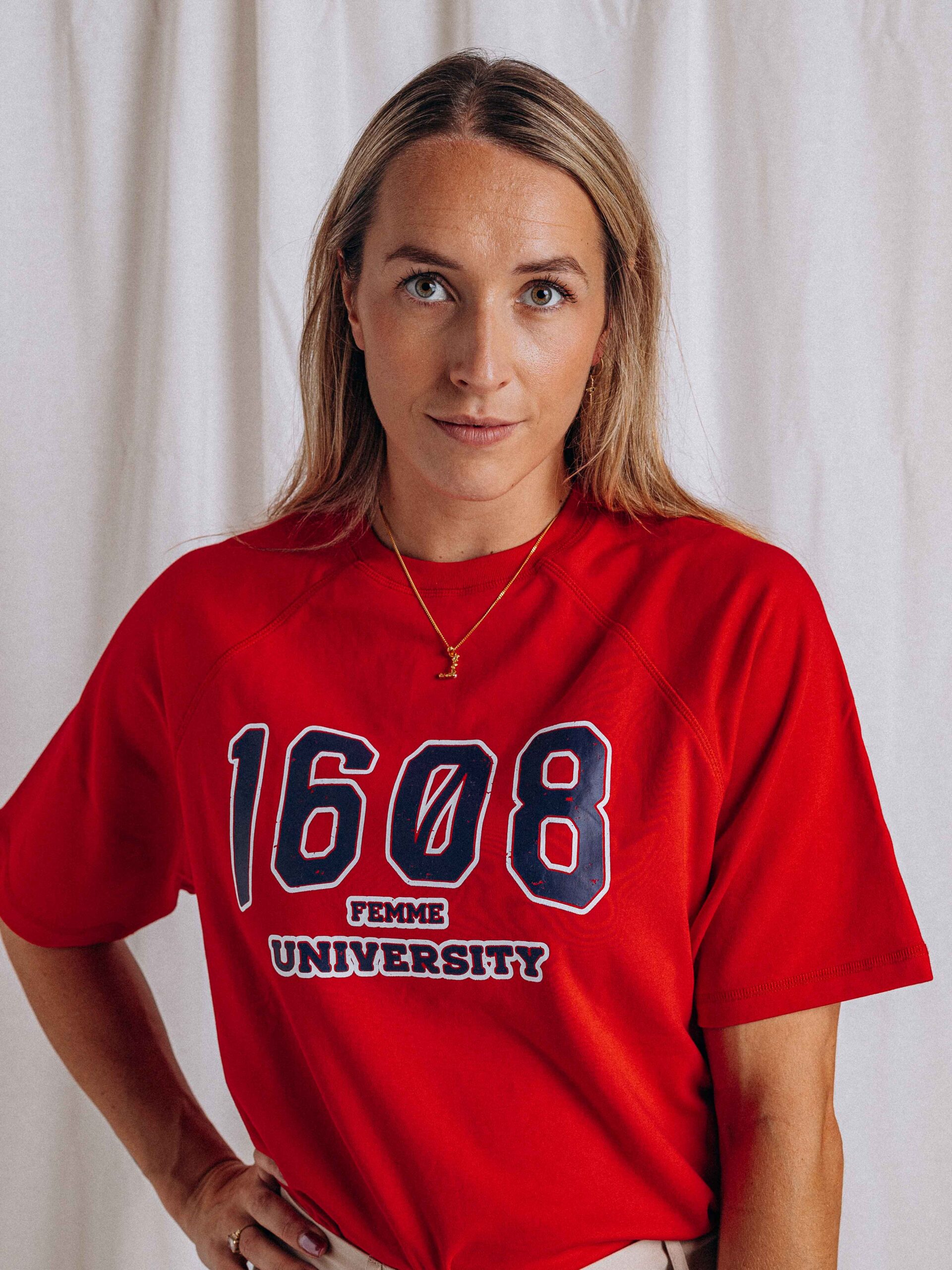 Red University T-shirt 1608 WEAR