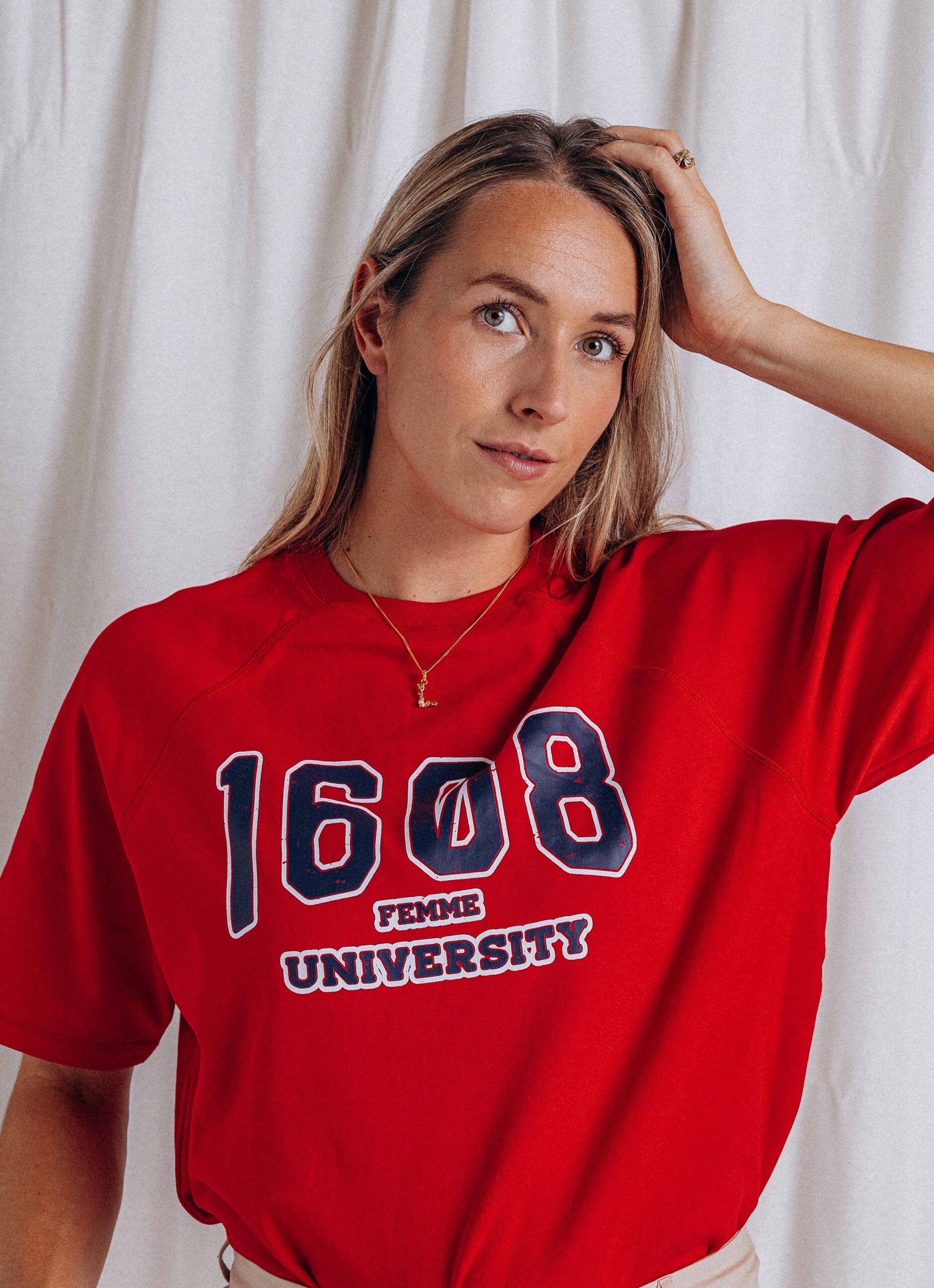 Red University T-shirt 1608 WEAR