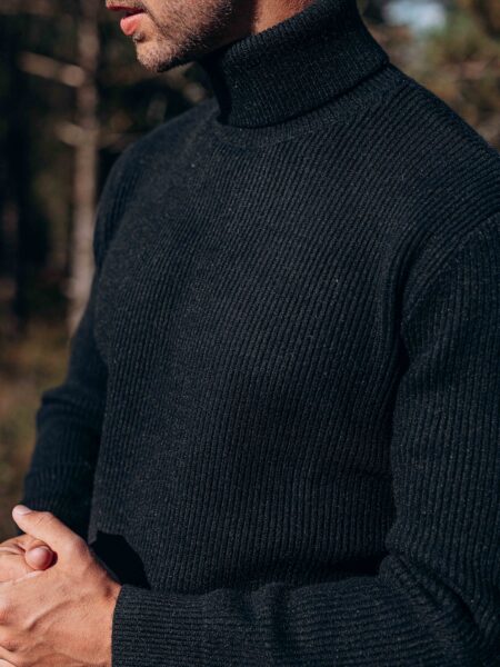 Black Knit Turtleneck