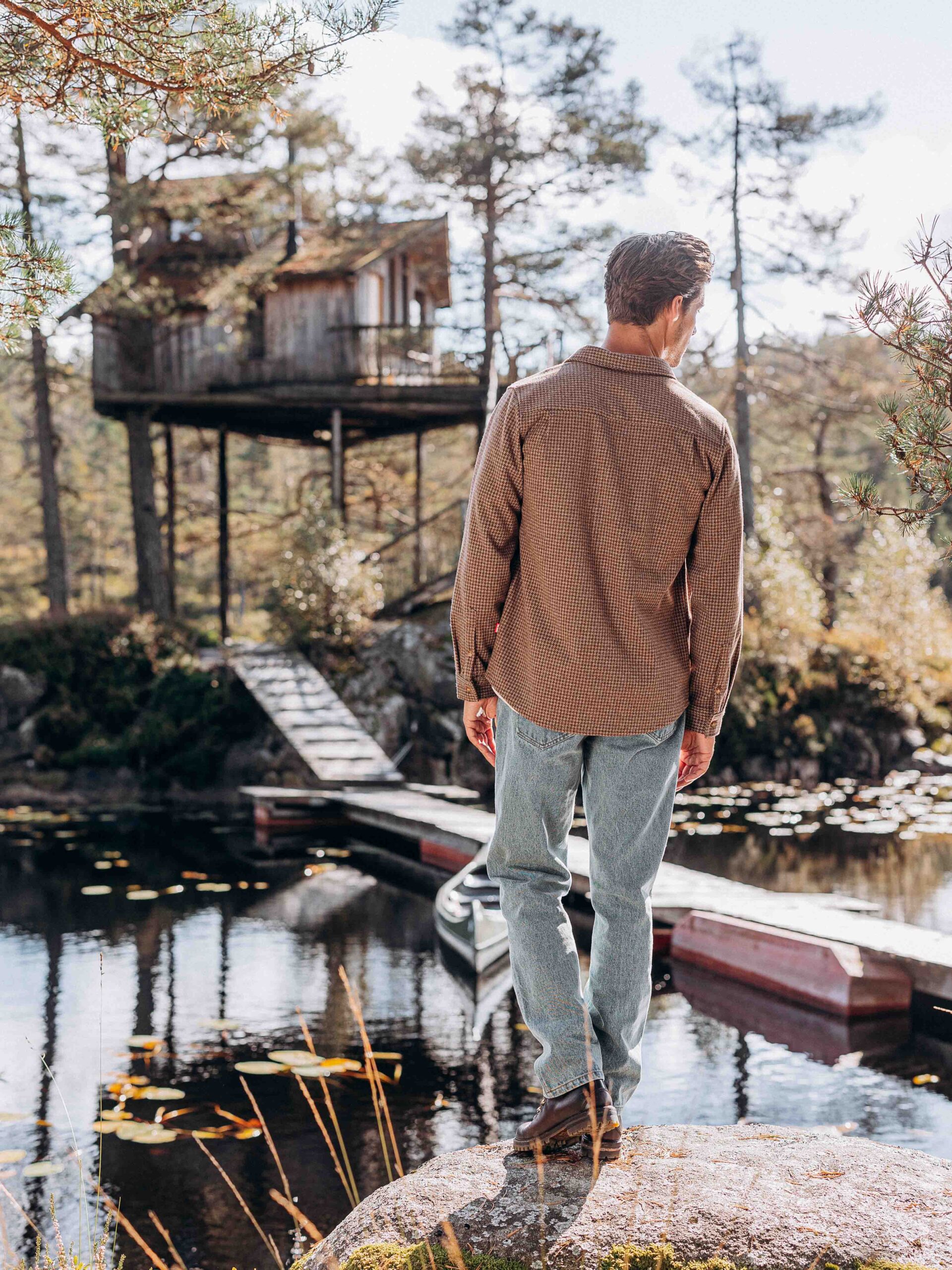 Brown Check Shirt 1608 WEAR