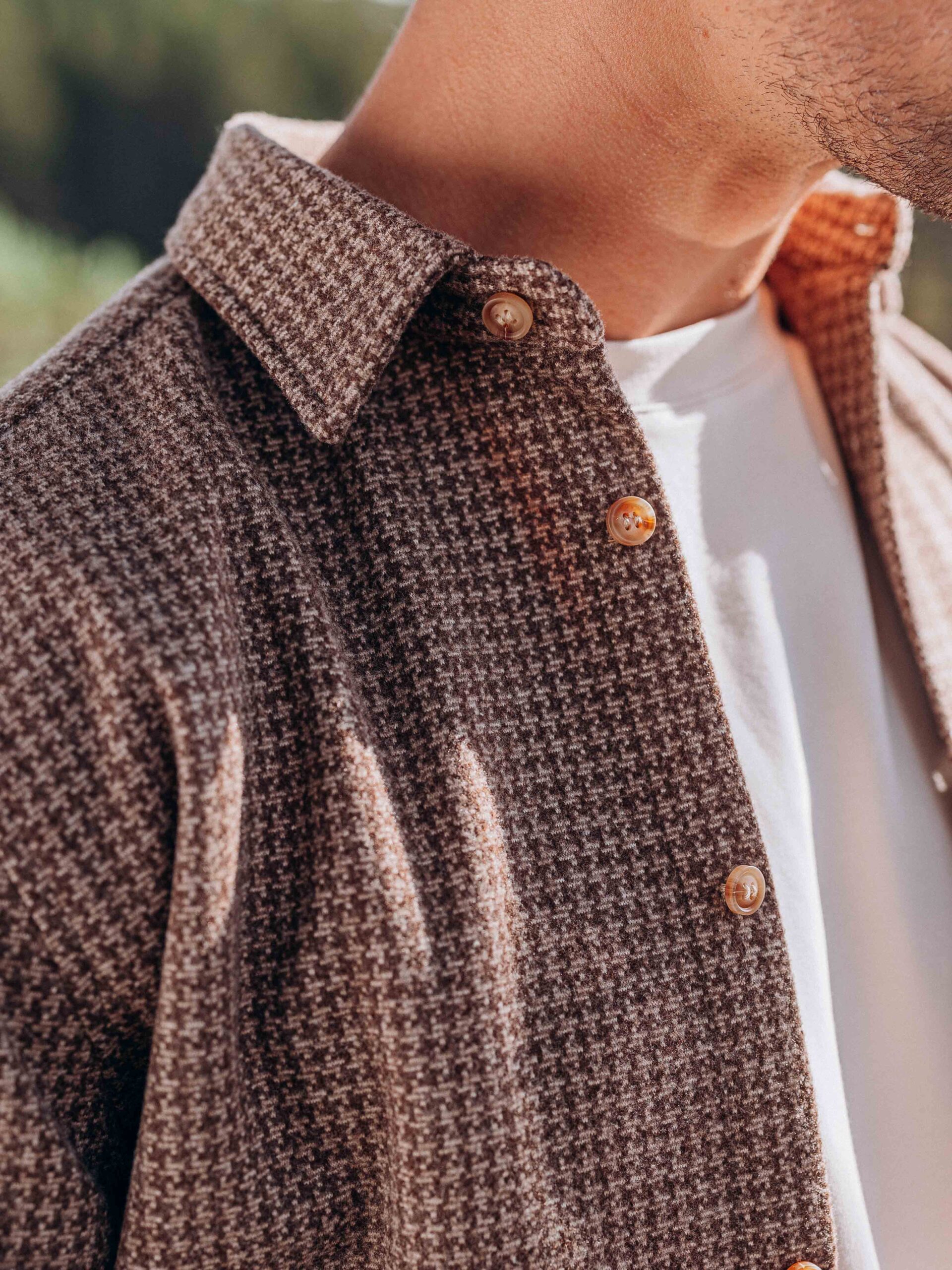 Brown Check Shirt 1608 WEAR