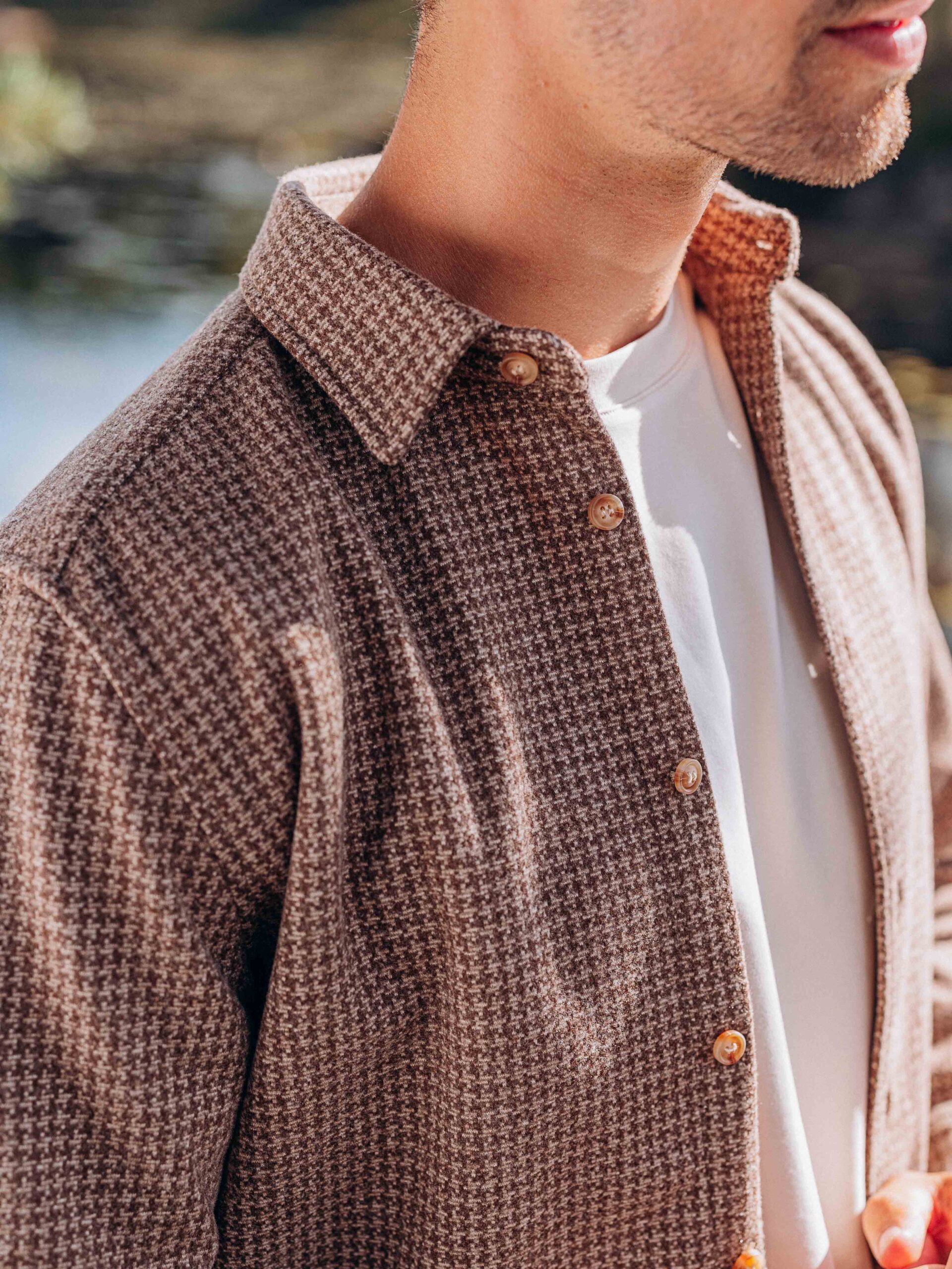 Brown Check Shirt 1608 WEAR