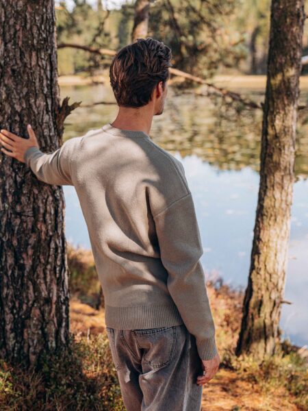 Green Oversized Knitted Sweater