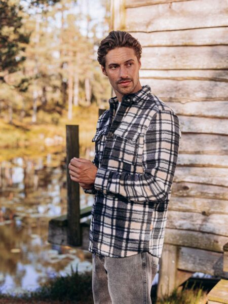 Black Check Overshirt