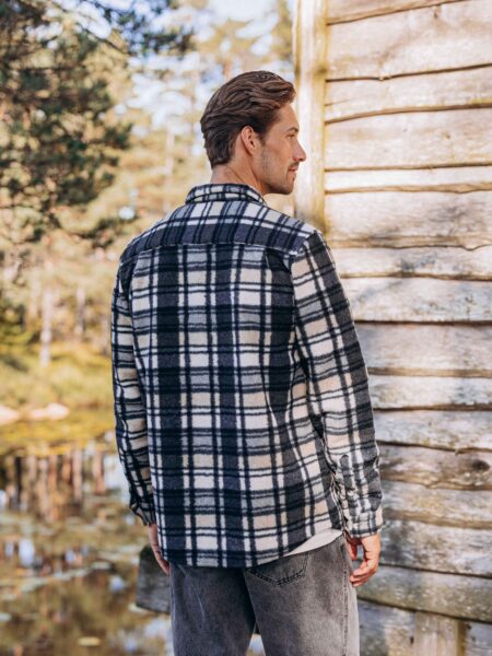 Black Check Overshirt