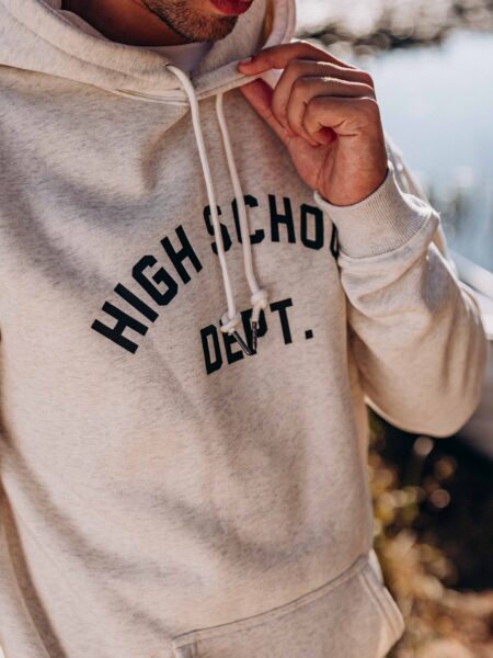 Grey High School Oversized Hoodie