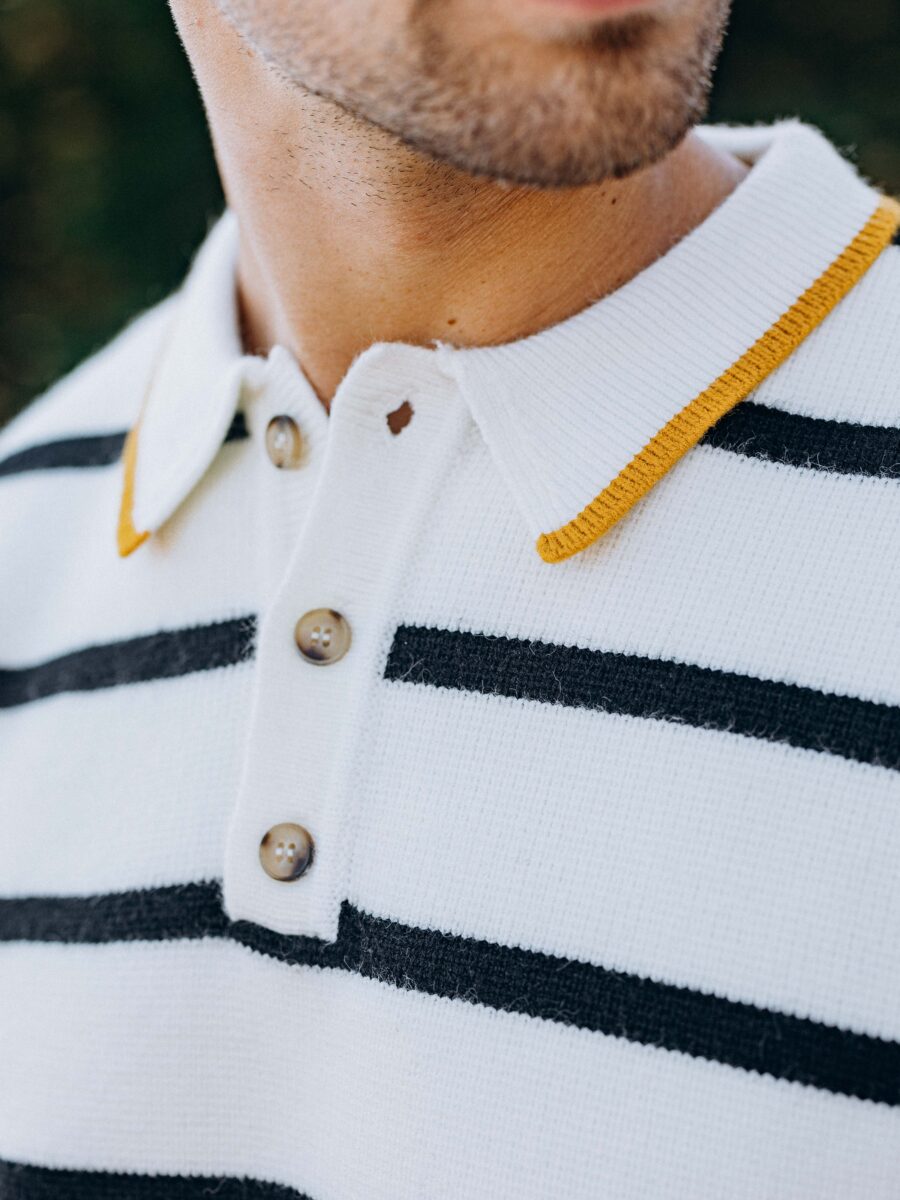 Off White Black Stripe Sweater