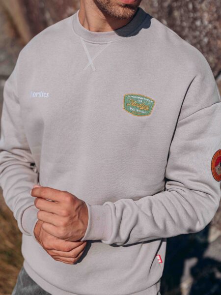 Grey Norway Patch Sweater