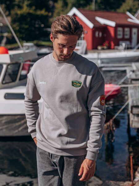 Grey Norway Patch Sweater