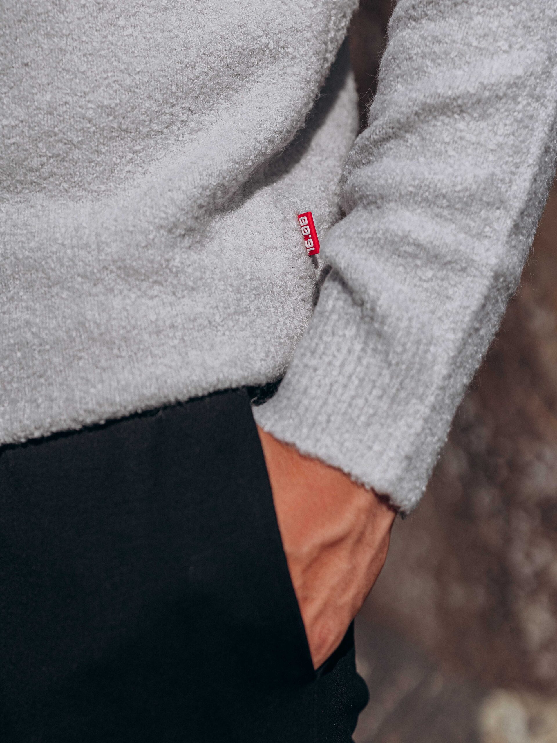 Grey Detail Sweater 1608 WEAR