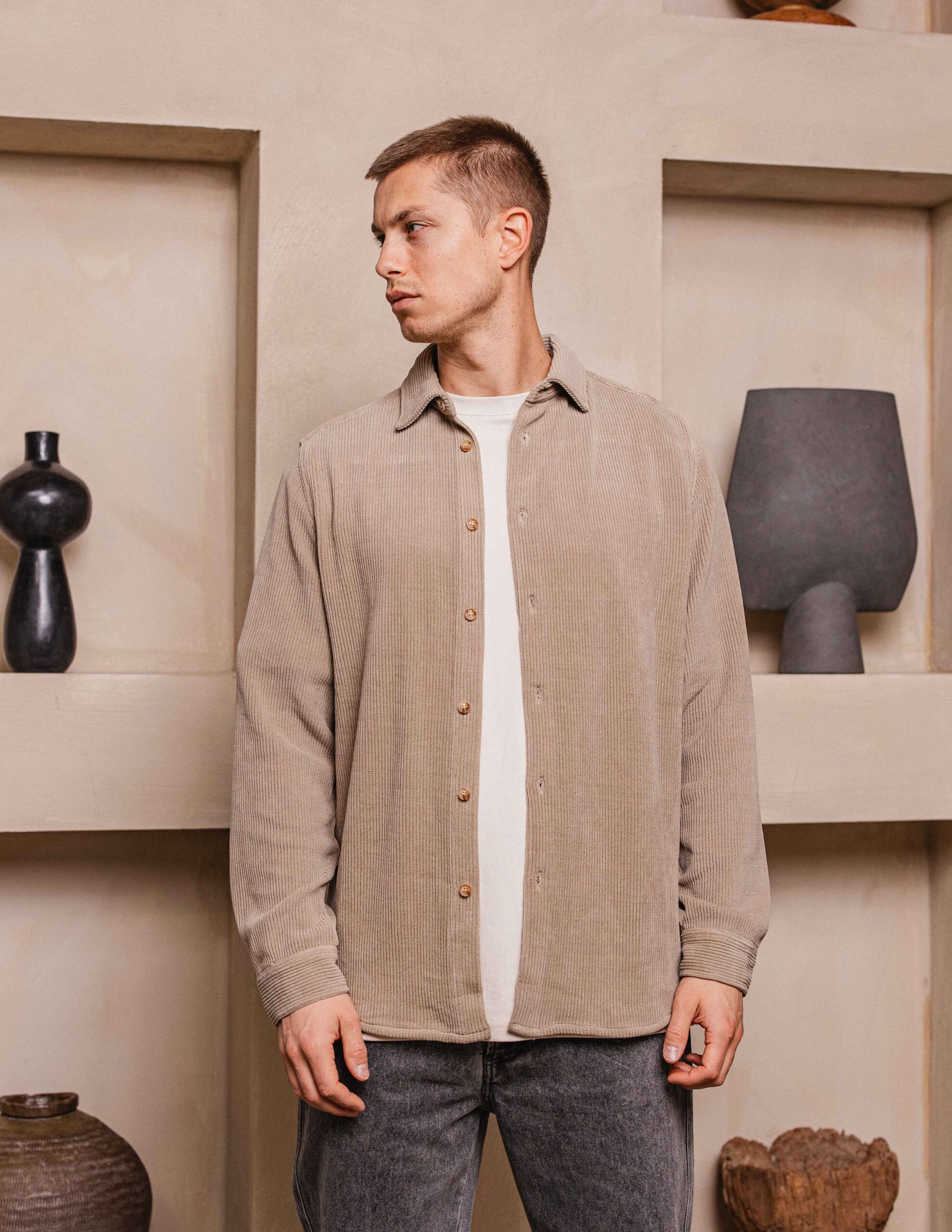 Brown Corduroy Shirt 1608 WEAR