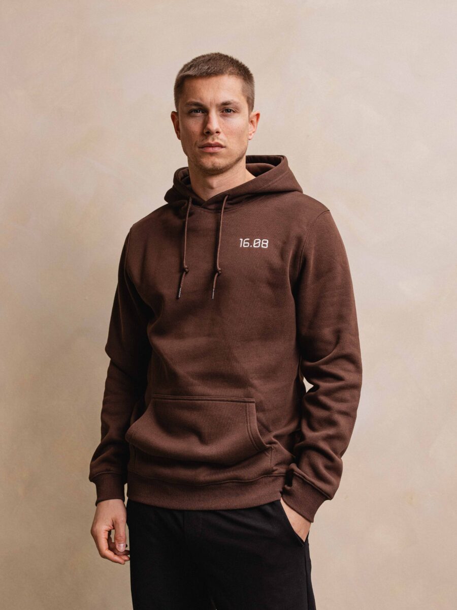 Brown Sixteen Hoodie 1608 WEAR