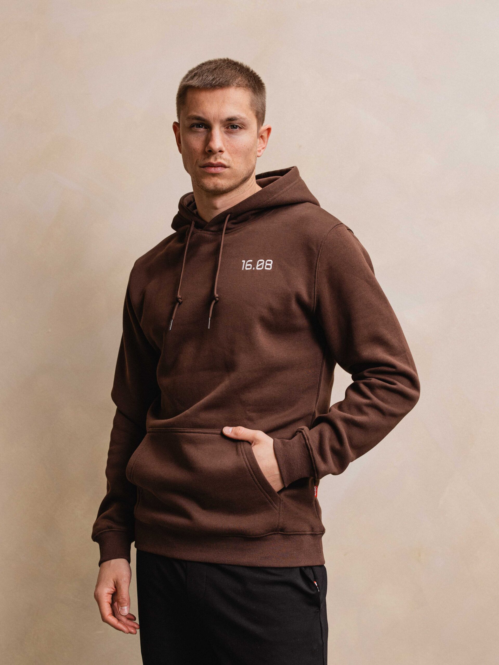 Brown Sixteen Hoodie 1608 WEAR