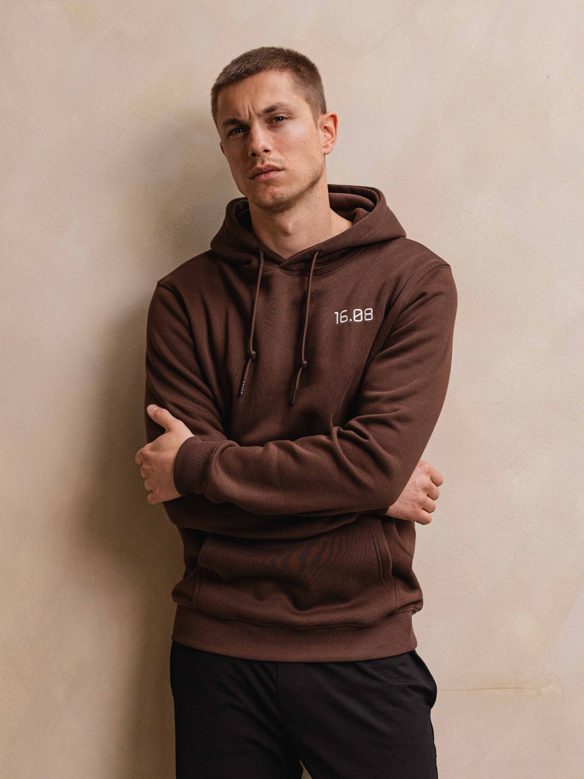 Brown Sixteen Hoodie 1608 WEAR