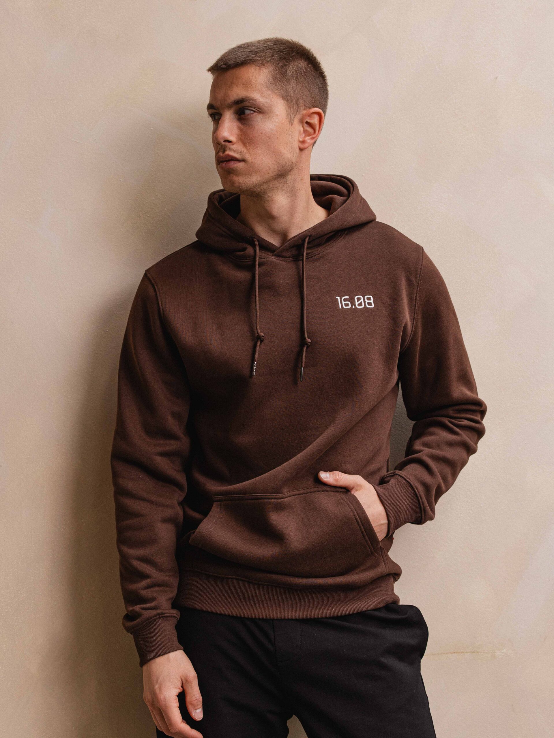 Brown Sixteen Hoodie 1608 WEAR