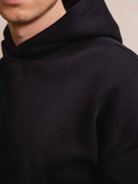 Black Basic Oversized Hoodie