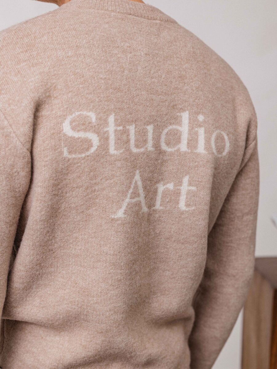 Brown Studio Texture Sweater