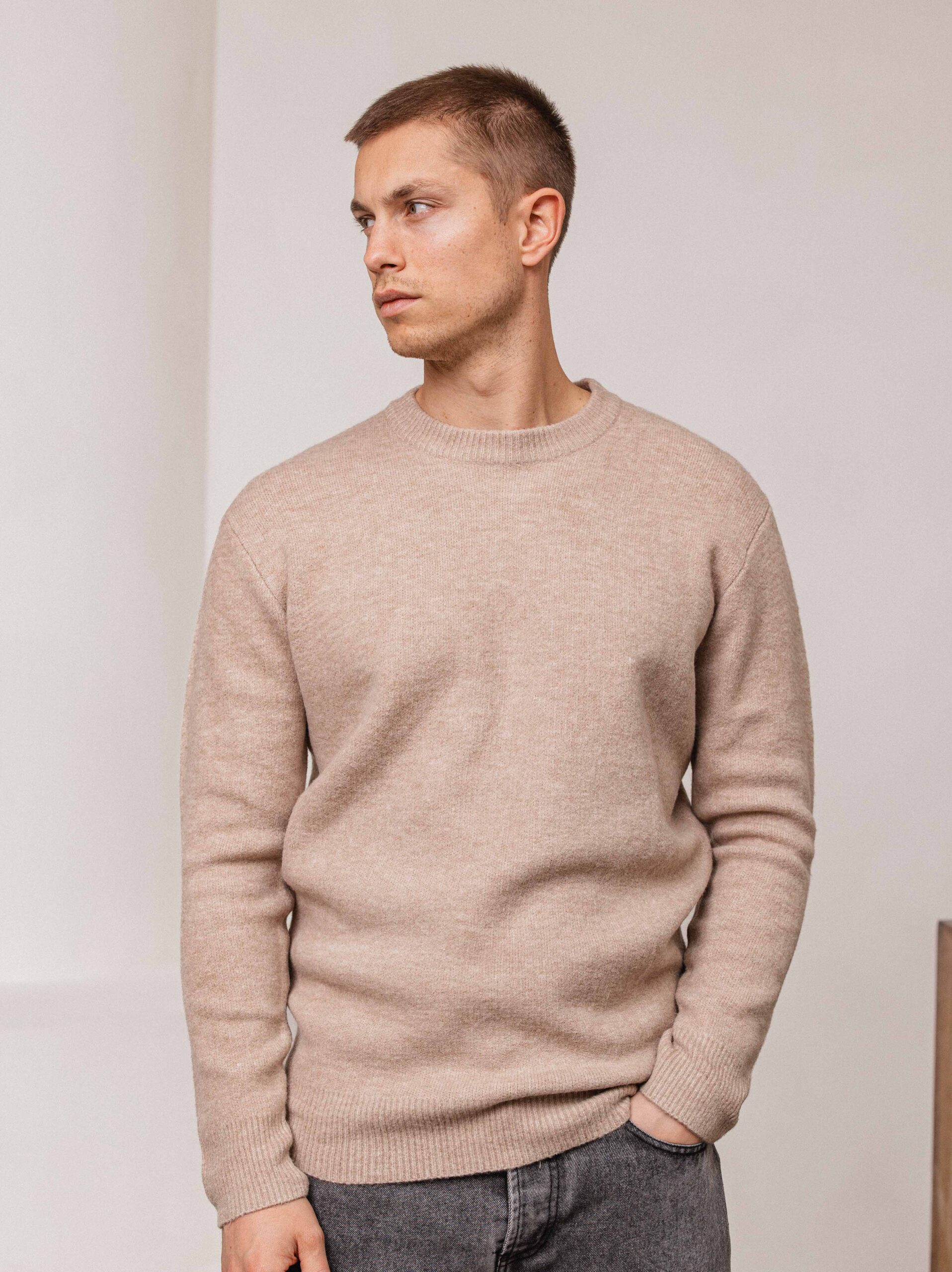 Brown Studio Texture Sweater 1608 WEAR