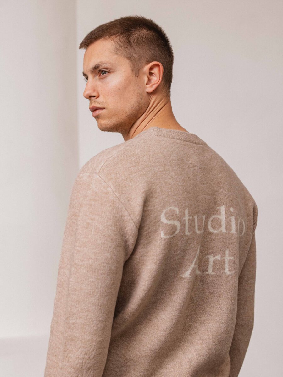 Brown Studio Texture Sweater