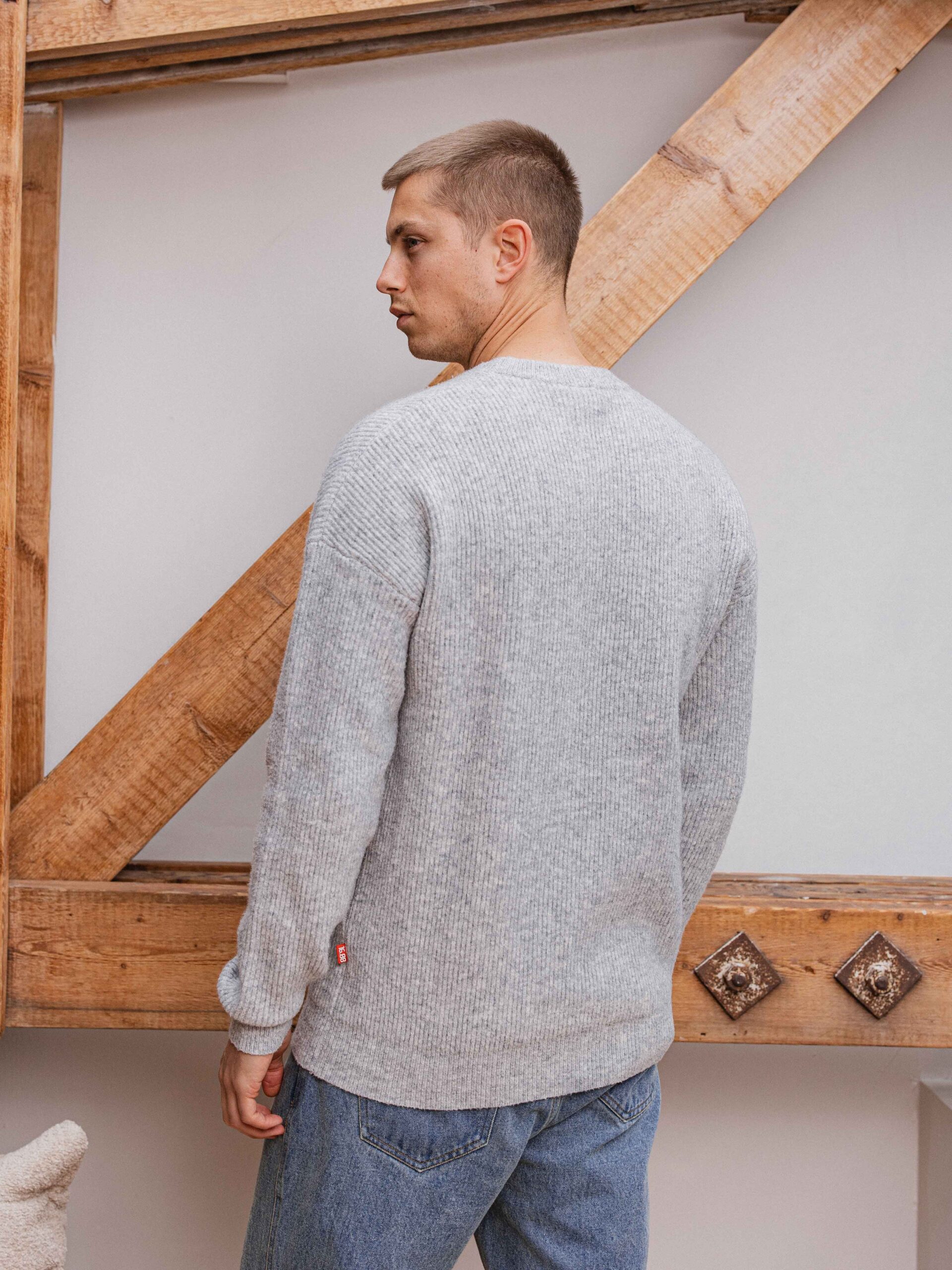 Light Grey Knitted Longsleeve 1608 WEAR