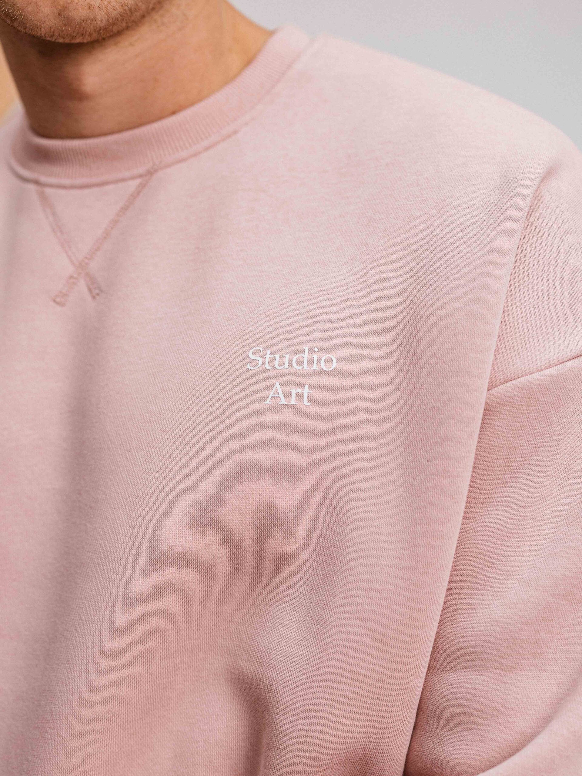 Pink Art Oversized Sweater 1608 WEAR