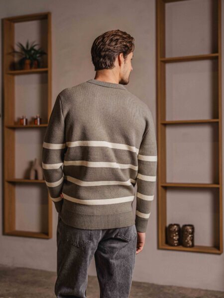 Green Stripe Sweater