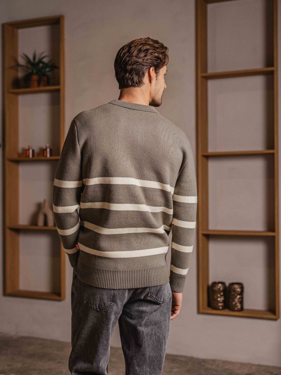 Green Stripe Sweater